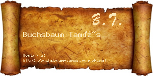 Buchsbaum Tamás névjegykártya